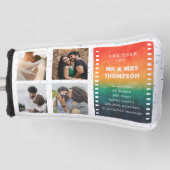 Retro Sunset 4 Photo Mr and Mrs 1st  Anniversary Golfheadcover (Voorkant)