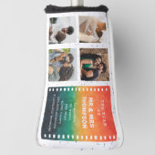 Retro Sunset 4 Photo Mr and Mrs 1st Anniversary Golfheadcover (Draai 90)