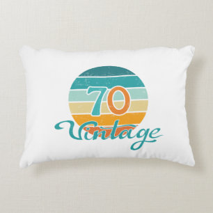 Retro Sunset 70  gestrest Accent Kussen