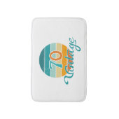 Retro Sunset 70 gestrest Badmat (Voorkant Verticaal)