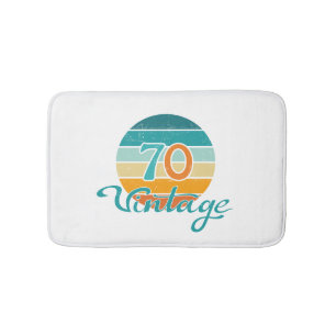 Retro Sunset 70 gestrest Badmat