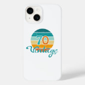 Retro Sunset 70 gestrest Case-Mate iPhone Case (Achterkant)