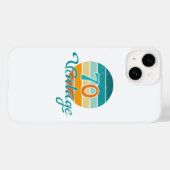 Retro Sunset 70  gestrest Case-Mate iPhone Case (Achterkant (horizontaal))