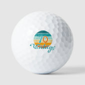 Retro Sunset 70  gestrest Golfballen (Voorkant)