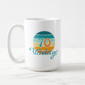 Retro Sunset 70  gestrest Koffiemok (Links)