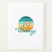 Retro Sunset 70 gestrest Planner (Achterkant)