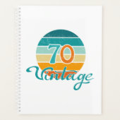 Retro Sunset 70 gestrest Planner (Voorkant)