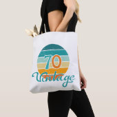 Retro Sunset 70  gestrest Tote Bag (Dichtbij)