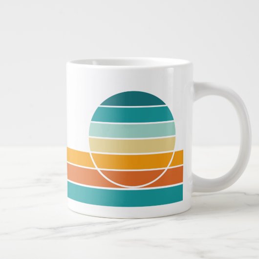 Retro Sunset 70 Grote Koffiekop (Rechts)