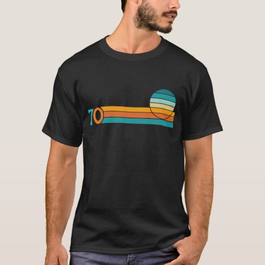 Retro Sunset 70 T-shirt (Voorkant)