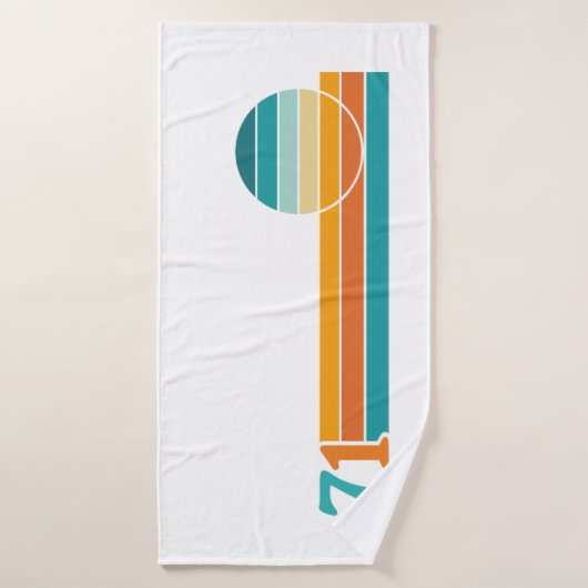 Retro Sunset 71 Badhanddoek (Badhanddoek)