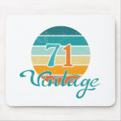 Retro Sunset 71 gestrest Muismat (Voorkant)