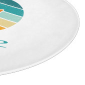 Retro Sunset 71  gestrest Snijplank (Hoek)