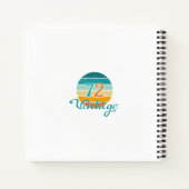 Retro Sunset 72  gestrest Notitieboek (Achterkant)