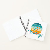 Retro Sunset 72  gestrest Notitieboek (Binnen)