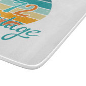 Retro Sunset 72  gestrest Snijplank (Hoek)