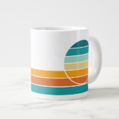 Retro Sunset 72 Grote Koffiekop (Voorkant rechts)