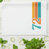 Retro Sunset 72 Theedoek (Gevouwen)