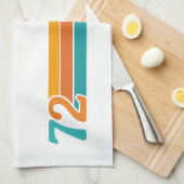 Retro Sunset 72 Theedoek (Quarter Fold)