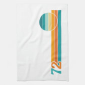 Retro Sunset 72 Theedoek (Verticaal)