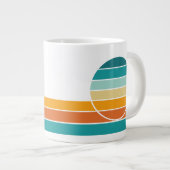 Retro Sunset 73 Grote Koffiekop (Voorkant rechts)