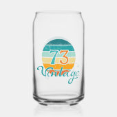 Retro Sunset 73  noodlijdend Blikvorm Glas (Voorkant)