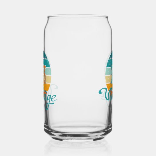 Retro Sunset 73 noodlijdend Blikvorm Glas (Rechts)