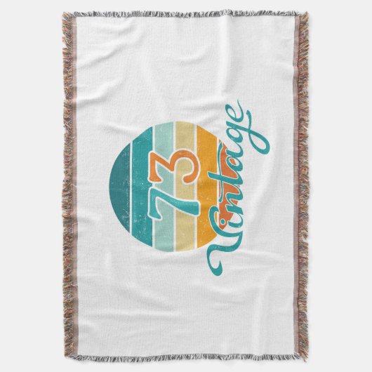 Retro Sunset 73  noodlijdend Deken (Voorkant Verticaal)