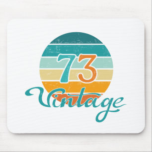 Retro Sunset 73  noodlijdend Muismat