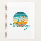 Retro Sunset 73 noodlijdend Planner (Voorkant)