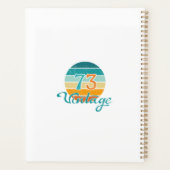 Retro Sunset 73 noodlijdend Planner (Achterkant)