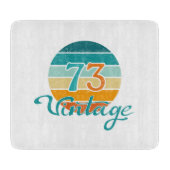 Retro Sunset 73  noodlijdend Snijplank (Voorkant)