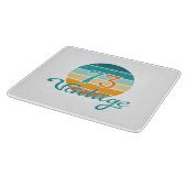 Retro Sunset 73  noodlijdend Snijplank (Hoek)