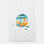 Retro Sunset 73  noodlijdend Theedoek (Verticaal)