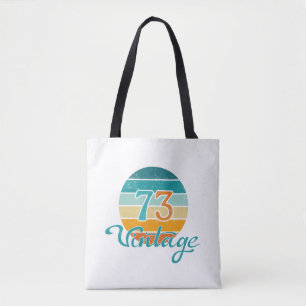 Retro Sunset 73 noodlijdend Tote Bag