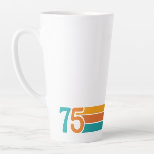 Retro Sunset 75 Latte Mok (Links)