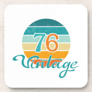 Retro Sunset 76  gestrest Bier Onderzetter