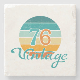 Retro Sunset 76  gestrest Stenen Onderzetter