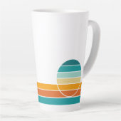 Retro Sunset 76 Latte Mok (Rechterhoek)
