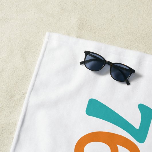 Retro Sunset 76 Strandlaken (In situ)