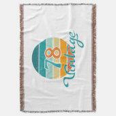 Retro Sunset 78 Vintage Distressed Deken (Voorkant Verticaal)