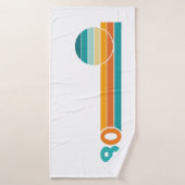 Retro Sunset 80 Badhanddoek (Badhanddoek)
