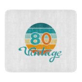 Retro Sunset 80 Vintage Distressed Snijplank (Voorkant)