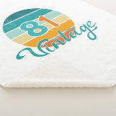 Retro Sunset 81 Vintage Distressed Sherpa Deken (3/4)