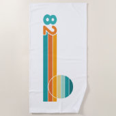 Retro Sunset 82 Strandlaken (Voorkant)