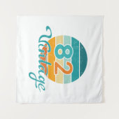 Retro Sunset 82 Vintage Distressed Wandkleed (Voorkant (horizontaal))