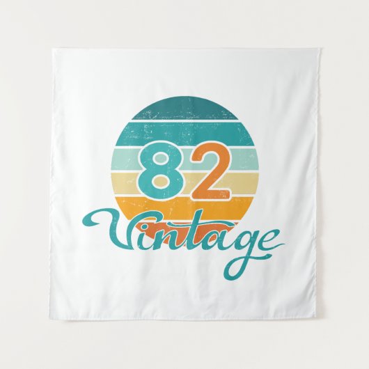Retro Sunset 82 Vintage Distressed Wandkleed (Voorkant)