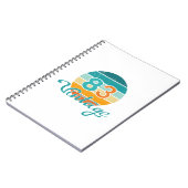 Retro Sunset 83 Vintage Distressed Notitieboek (Linkerzijde)
