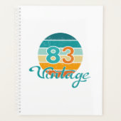 Retro Sunset 83 Vintage Distressed Planner (Voorkant)