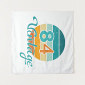 Retro Sunset 84 Vintage Distressed Wandkleed (Voorkant (horizontaal))